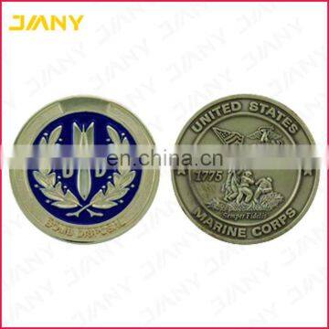 Custom Design 3D Embossed Raised Zinc Alloy Coin