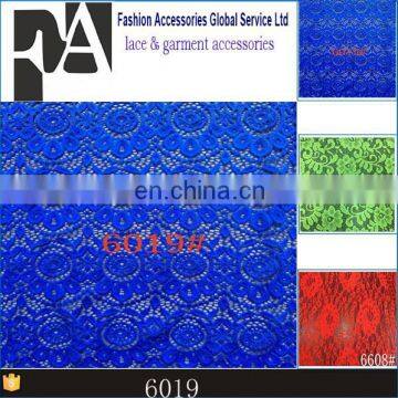 polyester spandex orchid lace fabric