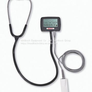 Hot Sale Visual Multi-Function Electronic Stethoscope Meditech Vs2, with SpO2 ECG Wave