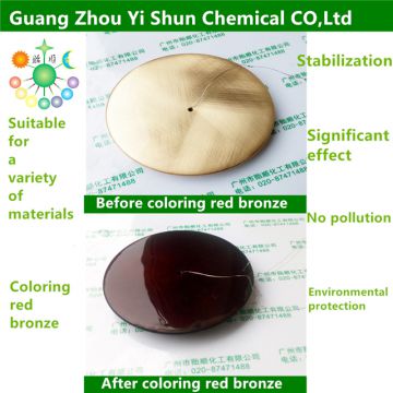 Brass coloring red bronze agents Chemical coloring agent Brass coloring agent