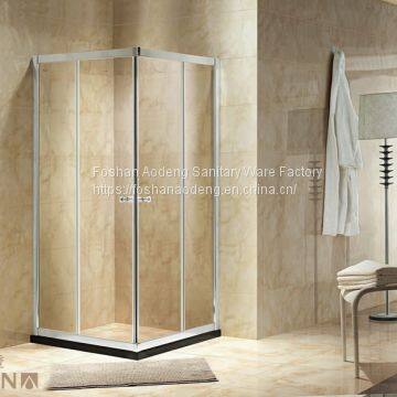 Home Use Tempered Glass Sliding Door Corner Shower Room