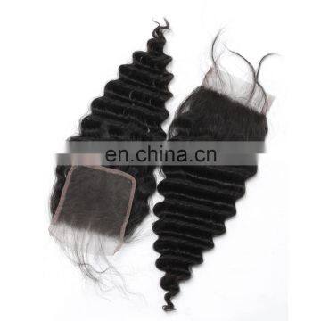 Good Quality Wholesale Price Deep Wave Virgin Brazilian Hair Closure photo-6