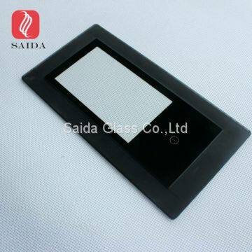 3MM Black Silk Screen Printed Glass Panel for LED Flat Panel Down Lights photo-2