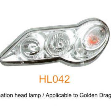 Golden dragon King Long Higer 6900 bus head lamp,bus front light(HL042)