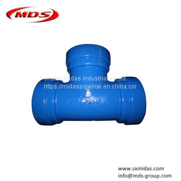 BS EN545 ductile iron elbow pipe fitting for water