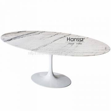 Black Round IRON & MARBLE DINING TABLE photo-3