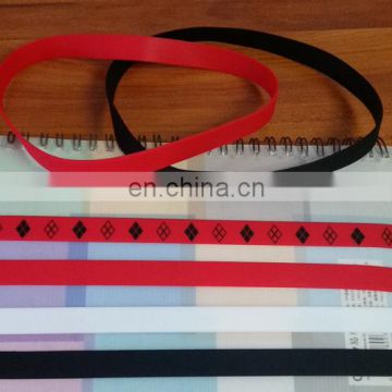 260*15*1mm environmentally friendly silicone rubber book strap with open mold