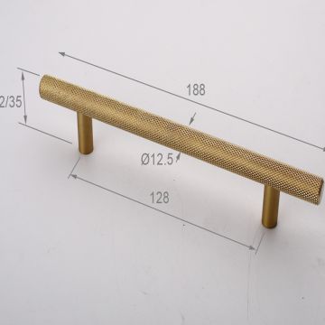 Filta Hardware Furniture New Design Hot Sale Cabinet Drawer Knurling T Bar Pull Handle 6061