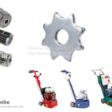 Concrete Scarifier Parts & Accessories, Scarifiers & Planers Parts, 5/6 Teeth Concrete Milling Cutters Miller , Tungsten Carbide Scarifier Blades Fails photo-5
