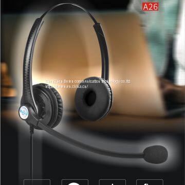 China Beien A26 RJ telephone call center headset noise-cancelling headset customer service gaming headset