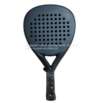 Good shape diamond 100% frame carbon OEM factory  padel racket with soft EVA core