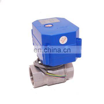 6N.M Super Mini 3-way "L"-port AC/DC9-24V Electric Motor Valve for Air Vacuuming System photo-2