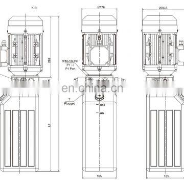 China подъемник гидравлический агрегат автоматический подъемник 220в переменный ток 2.2кВт 1450об/мин photo-5