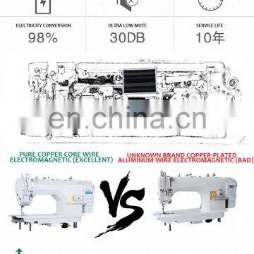 REHOW Efficient Single Needle Post Bed Wig Lockstitch Sewing Machine photo-5