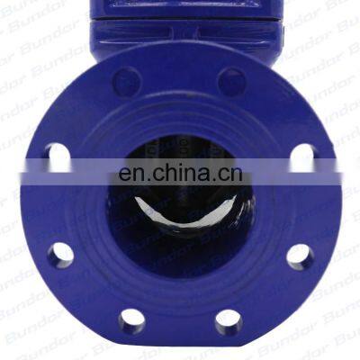 Bundor Resilient Seat Gate Valve Flanged Ends Dn100 Pn16 Handwheel Non Ring Stem Soft Seal Gate Valve photo-5