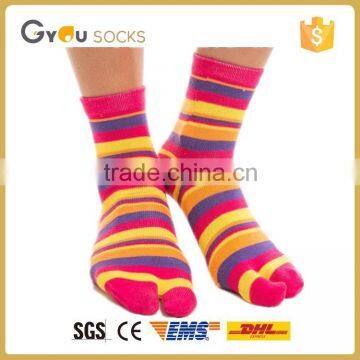 Bright Pink men colorful cotton socks making machine with stripes