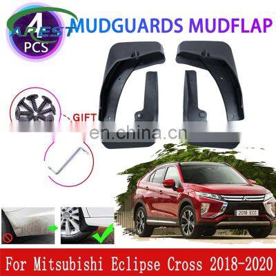 4 штуки для Mitsubishi Eclipse Cross 2018, 2019, 2020 г.в. Защитные козырьки от грязи, брызгозащиты, фонариные козырьки от грязи, защитные козырьки от песчаных взбросов. Автомобильные аксессуары