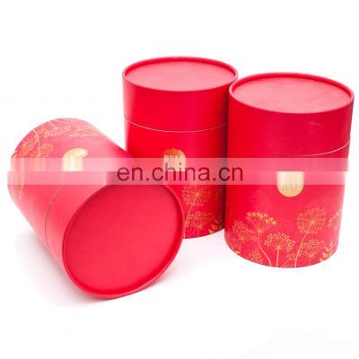 Biodegradable recycled printed paper skincare  Beauty Sets Big Round Paper Boxes