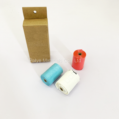 Blue Color Water Soluble Dog Poop Bags Flushable Dog Waste Bags 100% Biodegradable photo-5