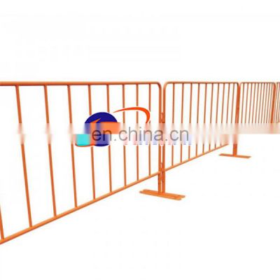 Portable safety walkway temporary steel metal traffic crowd control zinc galvanized barrier fence for road low price