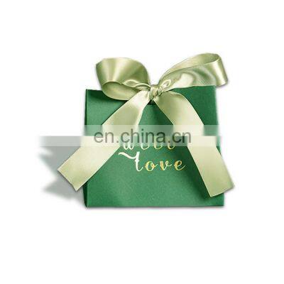 Custom Euro Tote Mint Green Luxury Gift Paper Bags With Logo Green Square