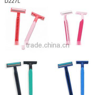 Rubber Handle Twin Blade Man Disposable Shaving Razor photo-3