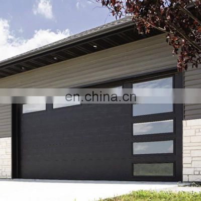 2021 High Quality Aluminum Garage Door With Automatic Door Lock Glass Automatic Aluminium Garage Doors