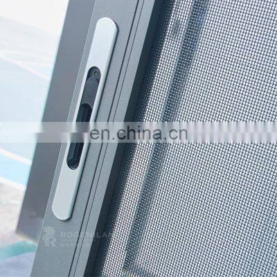 Low-e Glass Aluminum Sliding Window With Security Screen