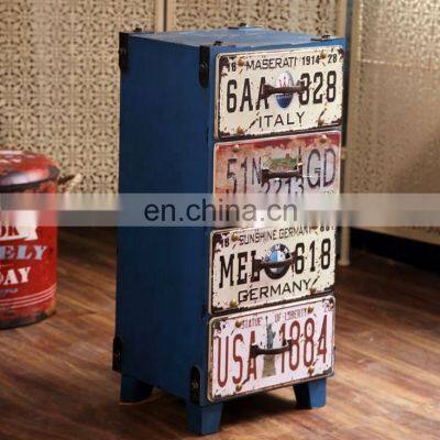 Living Room Industrial Style Decorative Shabby Wood Cabinet