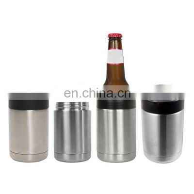 12oz Vacuum Beer Bottle Cooler Stainless Steel With Engraved Logo