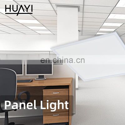 HUAYI New Design Recessed Mounted Rectangle Shop Ceiling 24w 36w Indoor Commercial LED Panel Light