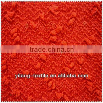 Red jacquard fabric