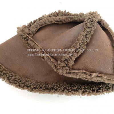 Women's Fashion Faux Fur Baseball Cap photo-4