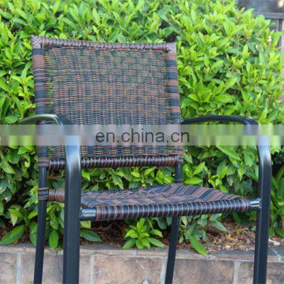 Stock Outdoor & Indoor PE Rattan Bar Stool Chair For Sale photo-2