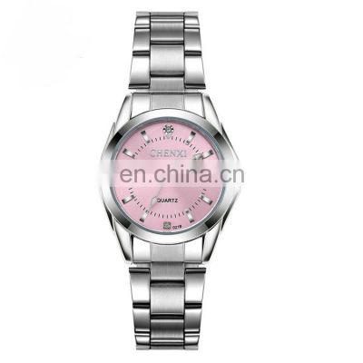 Luxury Brand Stainless Steel Female Rhinestone Quartz Watches Ladies Fahion Girl ChenXi CX-021B Wrist Watch Women