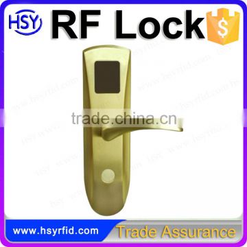 HSY-418 Smart Card System Hotel Door Handle Locks for Aluminium Doors