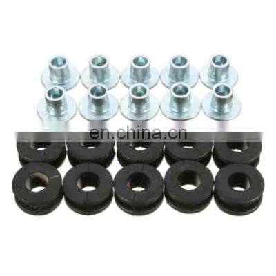 10PCS Motorcycle Rubber Grommets Bolt For Honda Yamaha Suzuki Kawasaki Fairing