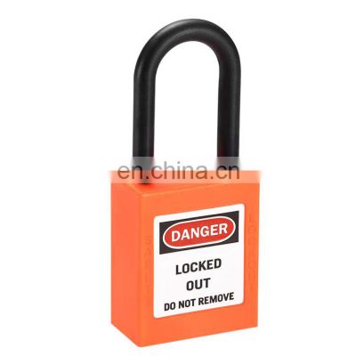 High Quality Top Security Industrial Insulation Safety Durable Plastic Nylon Lockout Padlock