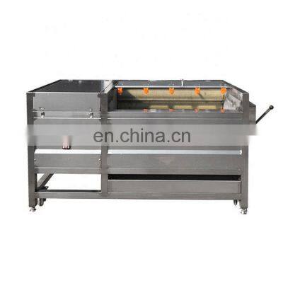 Discount 500kg/h Vegetable Washing Machine Brush Peanut Washing Taro Peeler Machine Commercial Industrial Root Vegetable Peeler
