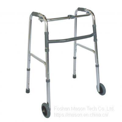 Rollator Walker Adult Single Button Folding Aluminum Walker photo-4
