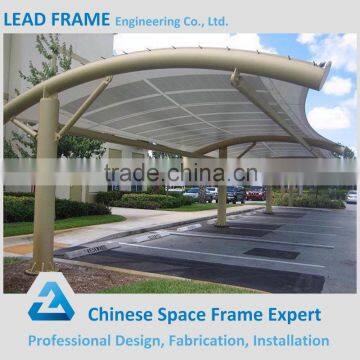 Anti Wind Space Frame Layout Steel Parking Canopy Design photo-2