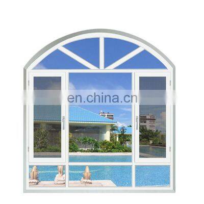 New Design Double Glass School Windows Shutter Alumuinium Section Casement Window