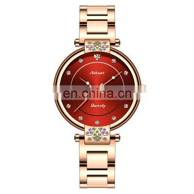 NIBOSI Fashion Women Quartz Watches Ladies Creative Bracelet Wristwatches Female Clock Relogio Feminino Montre 2396