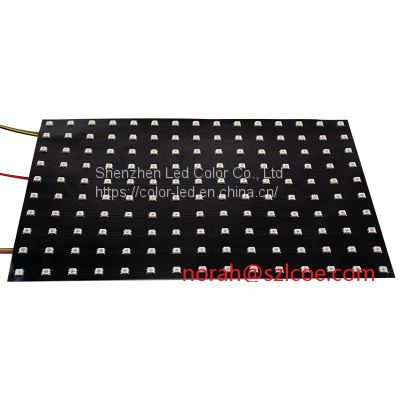 Black flexible pcb rgb 8x8 8x16 16x16cm digital led panel matrix diode ws2812b smart display panel light DIY Decoration