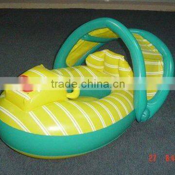 pvc inflatable child car seat with the shed