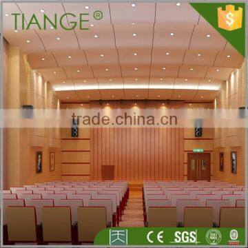 MDF sound absorb grooved wood acoustic wall panel for Church