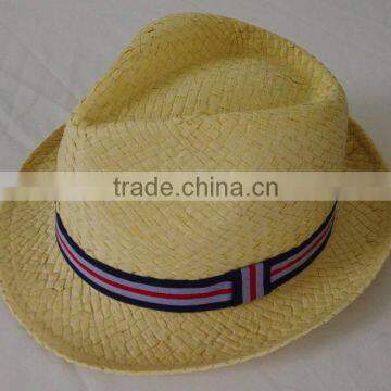 Fashion Fedora Paper Straw Fedora Hat For Man