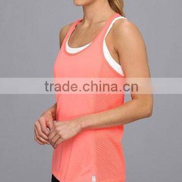 2015 China Manufacturer Customized Women Stertch Mesh Tank Top photo-3