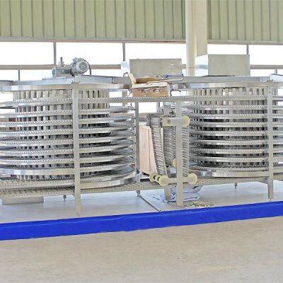 Frozen Iqf Freezer Fish Fillet Quick Freezing Processing Plant Spiral Freezer