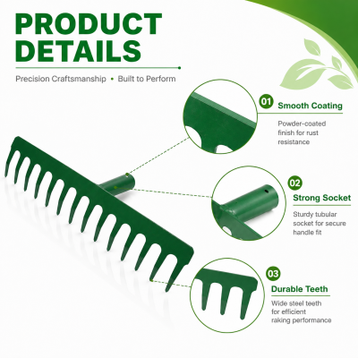 Pond Rake Weed Rake Weed Rake for a Pond Lake Dam Long Handle Tool for Aquatic Plants Algae Water Weed Cleaning and Outdoor Use